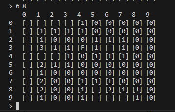 Java console Minesweeper screenshot